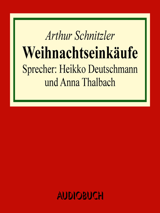 Title details for Weihnachtseinkäufe by Arthur Schnitzler - Available